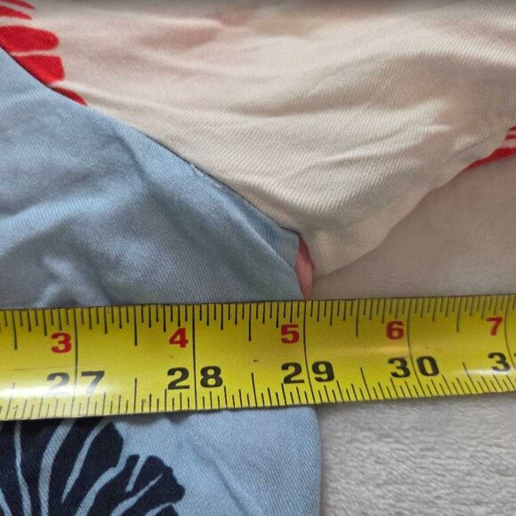 Plus 3X Maeve x Anthropologie Paz contrast button down shirt blouse red blue 4 - Picture 8 of 10